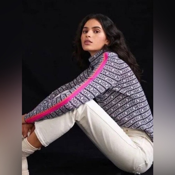 Anthropologie Maeve Ski Slope Turtleneck Sweater Size XL - Picture 2 of 9